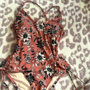 One piece floral swimsuit